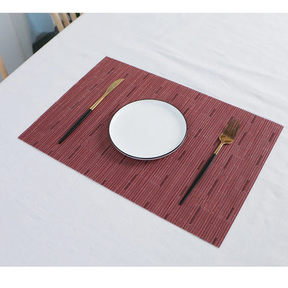Elegance Weave Heat-Resistant Placemats
