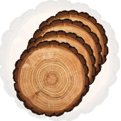 Rustic Tree-Shaped Placemats Set