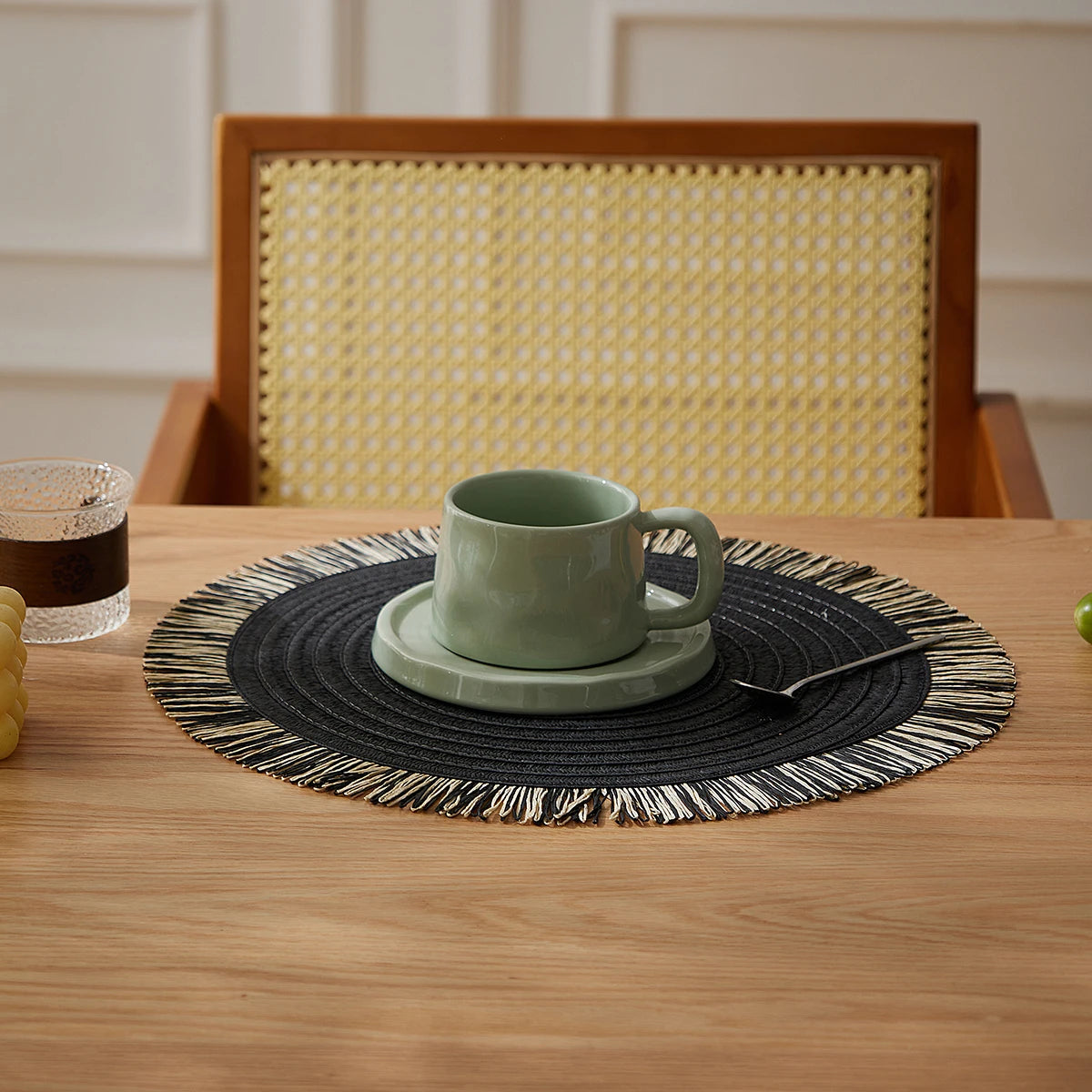 Round Placemats Set of 6 for Dining Table