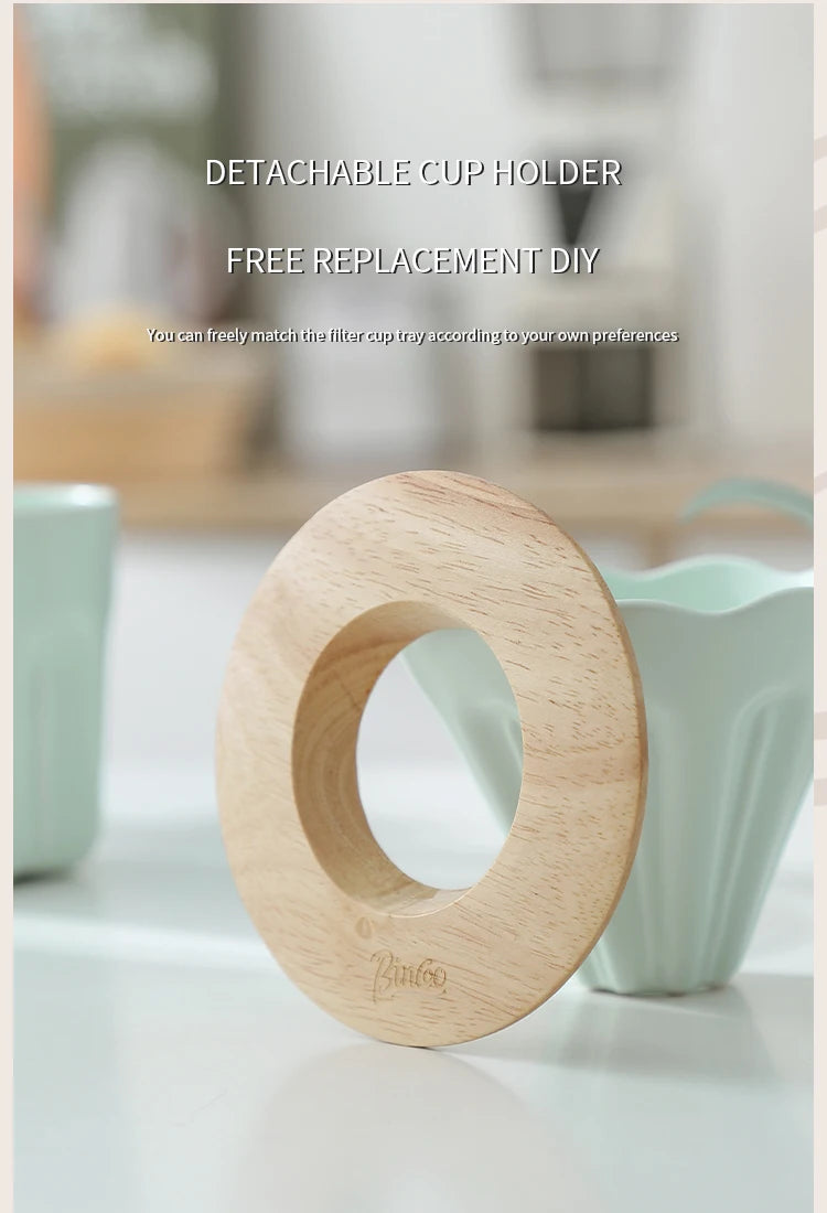 Ceramic Coffee Dripper V01 with Reusable Filter Stand