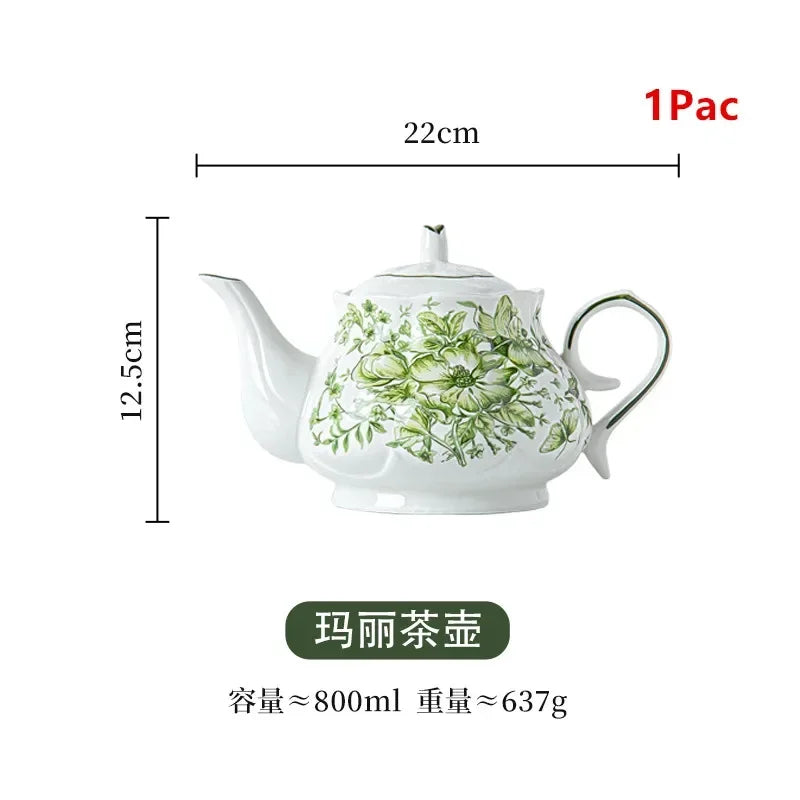 Nuevo juego de vajilla retro con plato de verduras y plato de pescado de cerámica combinado