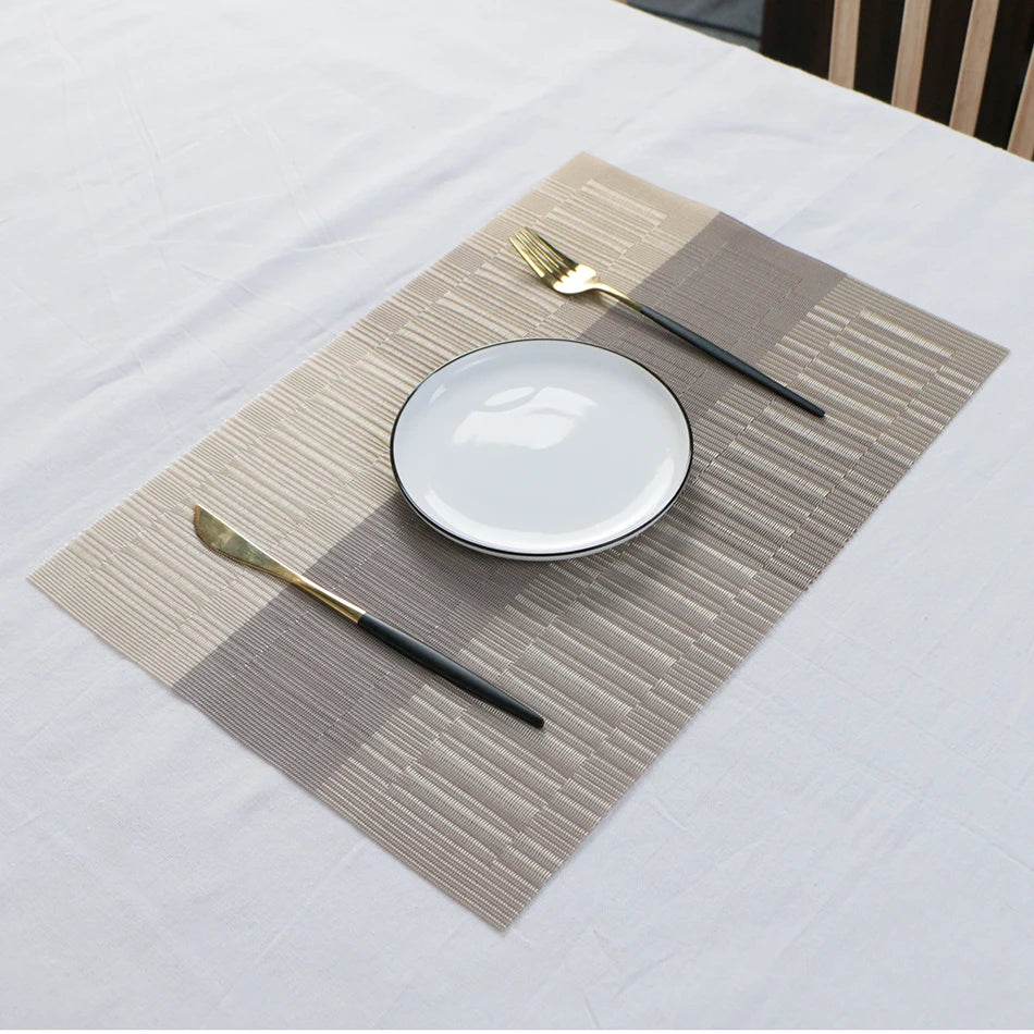 Elegance Weave Heat-Resistant Placemats
