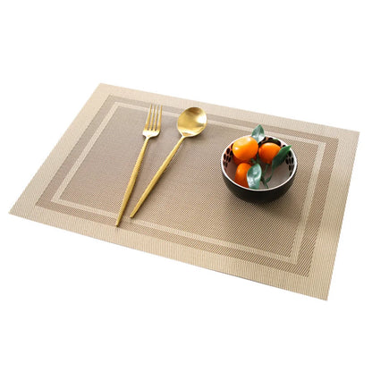Elegance Weave Heat-Resistant Placemats